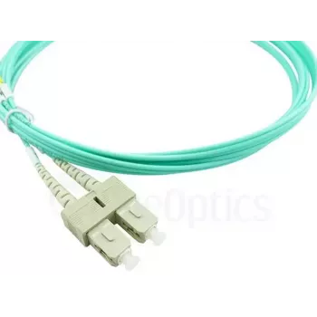 BlueOptics 055702T512000030M-BO Cable de conexión de fibra óptica dúplex, LC/UPC a SC/UPC, OM3 50/125 µm, 30 m, beige