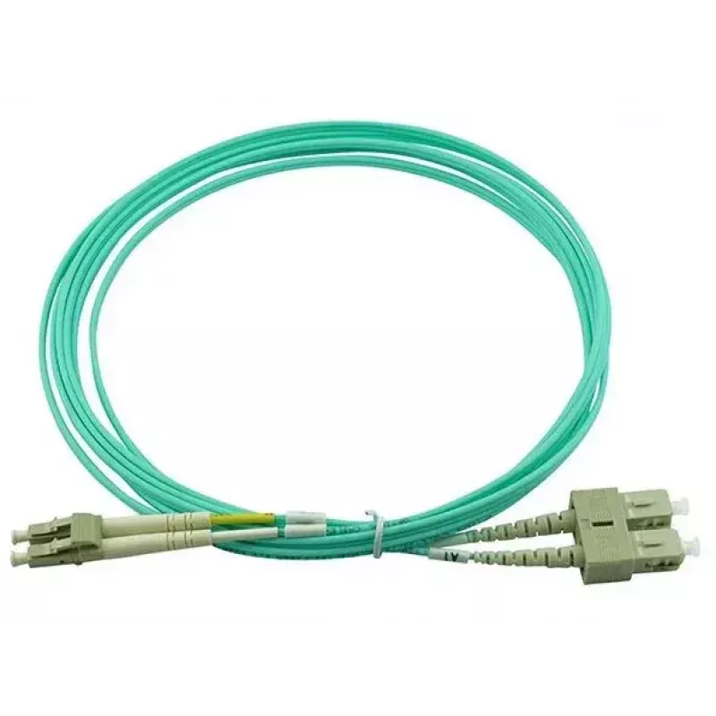 BlueOptics 055702T512000030M-BO Cable de conexión de fibra óptica dúplex, LC/UPC a SC/UPC, OM3 50/125 µm, 30 m, beige