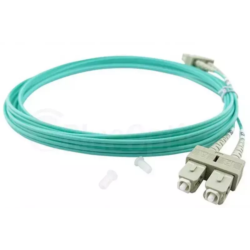 BlueOptics 055702T512000030M-BO Cable de conexión de fibra óptica dúplex, LC/UPC a SC/UPC, OM3 50/125 µm, 30 m, beige