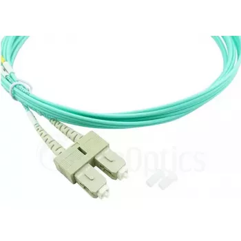 BlueOptics 055702T512000030M-BO Cable de conexión de fibra óptica dúplex, LC/UPC a SC/UPC, OM3 50/125 µm, 30 m, beige