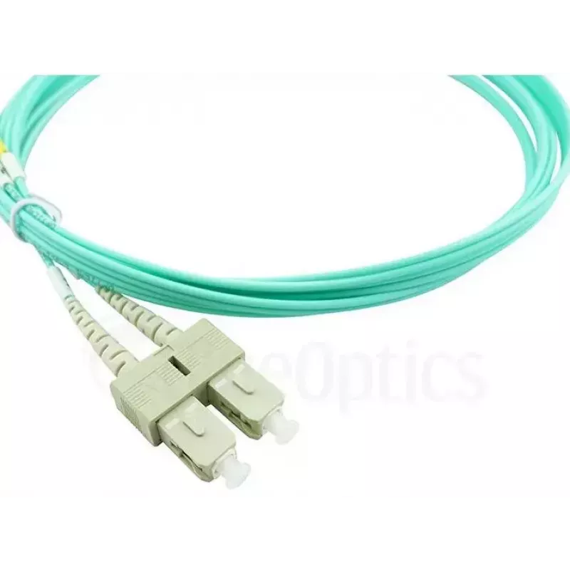BlueOptics 055702T512000050M-BO Cable de conexión de fibra óptica dúplex, LC/UPC a SC/UPC, OM3 50/125 µm, 50 m, beige
