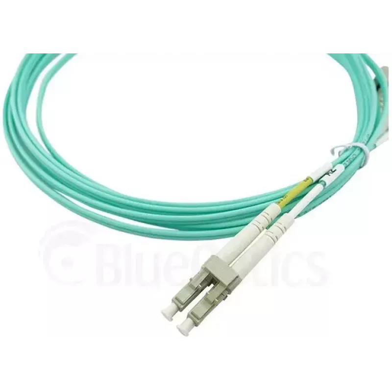 BlueOptics 055702T512000050M-BO Cable de conexión de fibra óptica dúplex, LC/UPC a SC/UPC, OM3 50/125 µm, 50 m, beige