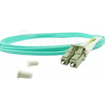 BlueOptics 055702T512000050M-BO Cable de conexión de fibra óptica dúplex, LC/UPC a SC/UPC, OM3 50/125 µm, 50 m, beige