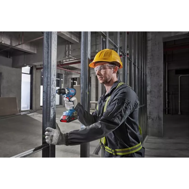 Bosch GSB 18V-65 Professional taladro atornillador de percusión inalámbrico, 18 V, Solo (sin batería ni cargador), L-BOXX, azul