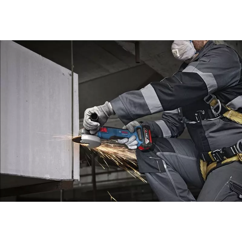 Bosch GWS 18V-8 Professional Amoladora angular inalámbrica, Solo (06019N9000)