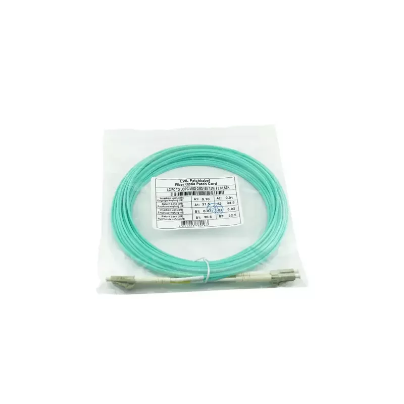 BlueOptics 10G-SR-30M-BO Cable de conexión de fibra óptica dúplex, LC/UPC a LC/UPC, OM3 50/125 µm, 30 m, beige