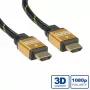 Cable HDMI ROLINE GOLD High Speed con Ethernet, M/M, 7,5 m