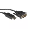 Cable DisplayPort ROLINE DP-DVI (24+1) LSOH M/M 3 m