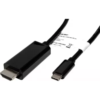 Cable USB Type-C a HDMI ROLINE 11045843 5 m negro