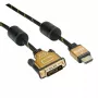 Adaptador de cable de vídeo ROLINE 11.04.5895 10 m HDMI DVI negro oro
