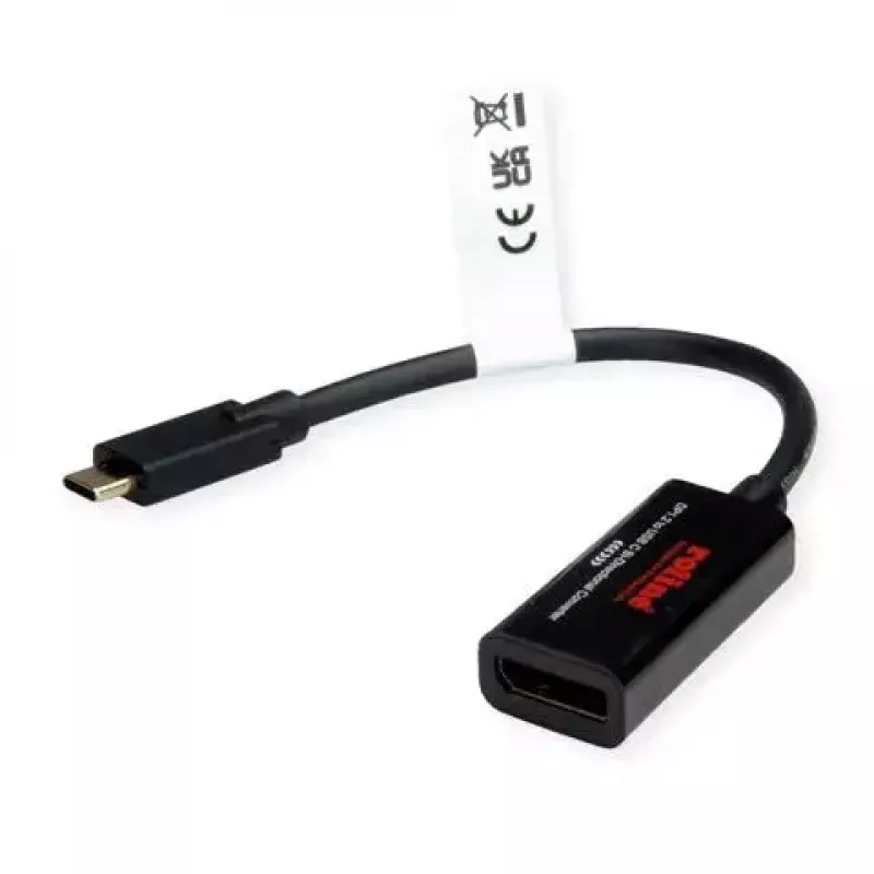 Adaptador gráfico USB ROLINE 11.04.5957-10 3840 x 2160 píxeles negro