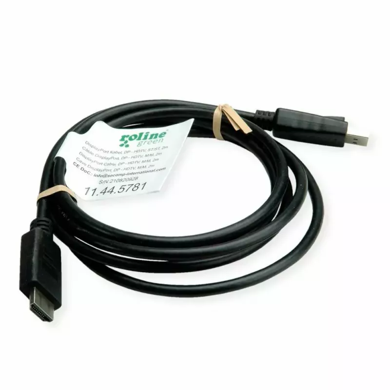 DisplayPort ROLINE 11.44.5782-10 HDTV negro