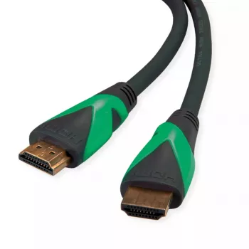 Cable HDMI ROLINE 1 m Type-A conector macho a conector macho dorado negro