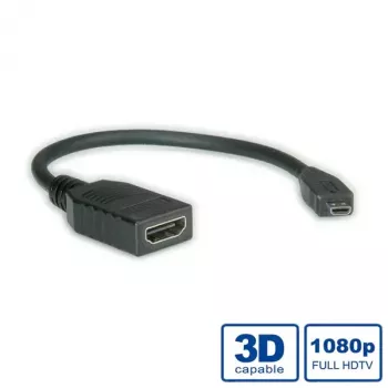 Cable HDMI High Speed + Ethernet VALUE 0,15 m