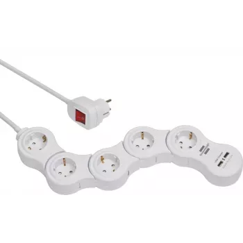 Regleta de enchufes Brennenstuhl Vario 1,4 m 5 tomas de corriente para interior