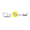 Adaptador ROLINE USB Type-C a RJ-45 negro dorado 12.02.1111