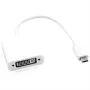 Adaptador de cable de vídeo ROLINE 12.03.3205 USB Type-C a DVI-D 0,1 m