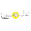Adaptador de cable de vídeo ROLINE 12.03.3210 USB Type-C a HDMI Type-A 0,1 m plateado