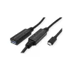 Cable USB ROLINE 12.04.1066 USB 3.2 Gen 1 10 m USB C USB A negro