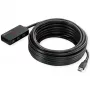 Hub USB ROLINE 3.2 Gen 1 4 puertos con repetidor negro 10 m
