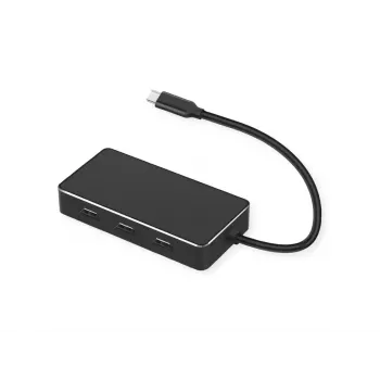 Adaptador de cable de vídeo VALUE 12.99.1031 0,19 m USB Type-C 3 x HDMI negro