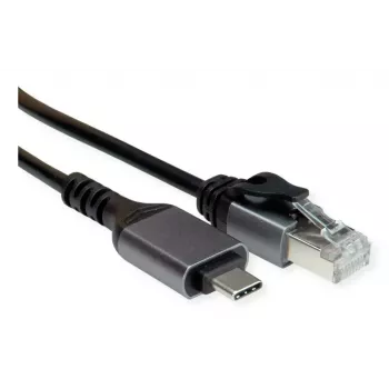 Cable de red VALUE 12.99.1169-10 RJ-45 USB Type-C 5 m negro