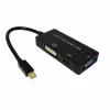 Adaptador de cable de vídeo VALUE 12.99.3154 Mini DisplayPort HDMI VGA 0,1m negro