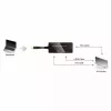 Adaptador de cable de vídeo VALUE 12.99.3154 Mini DisplayPort HDMI VGA 0,1m negro