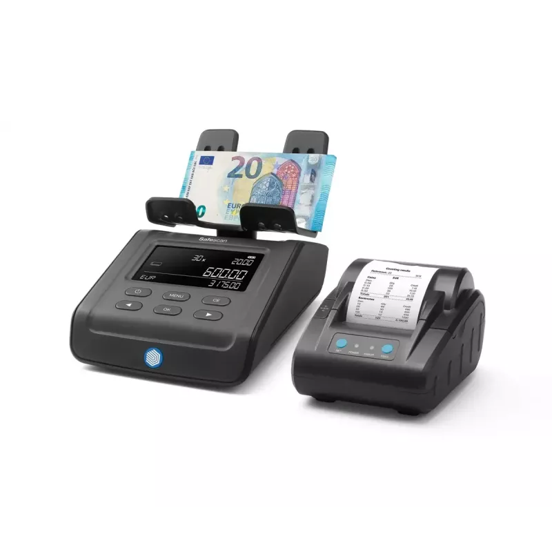 Safescan 6175 báscula contadora de monedas y billetes, negra