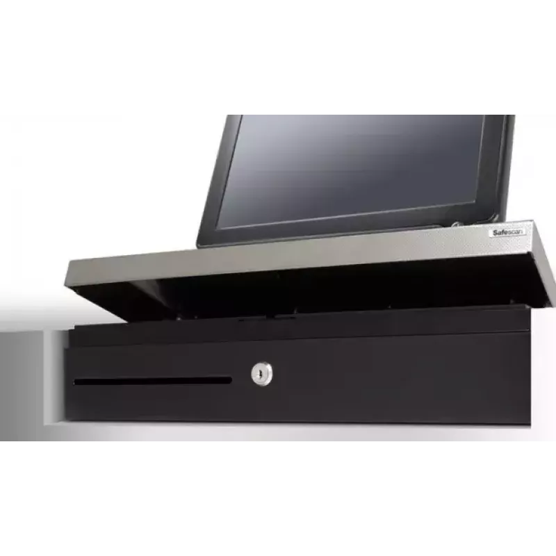 Safescan SD-4617S Cajón portamonedas con tapa abatible, negro/plata (132-0498)
