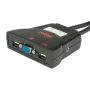 Conmutador KVM ROLINE Star 1 usuario 2 PCs audio USB