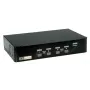 Conmutador KVM ROLINE 1 usuario 4 PCs DisplayPort con hub USB