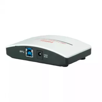 Hub USB ROLINE negro y blanco 4 puertos con fuente de alimentación