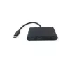 Hub de interfaces USB-C VALUE 14.99.5041 — USB 3.2 Gen 1 Type-C/Type-A, 1000 Mbit/s, aluminio, negro, 76×46×12,2 mm