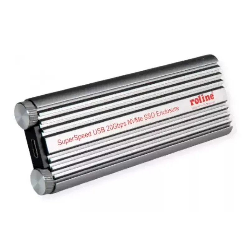 Carcasa para SSD ROLINE 16.01.4147 M.2 aluminio negro 20 Gbit/s