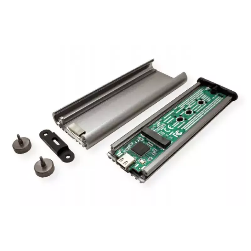 Carcasa para SSD ROLINE 16.01.4147 M.2 aluminio negro 20 Gbit/s
