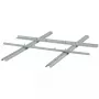 Adaptador VESA ROLINE 100x100-400x400 variable plata