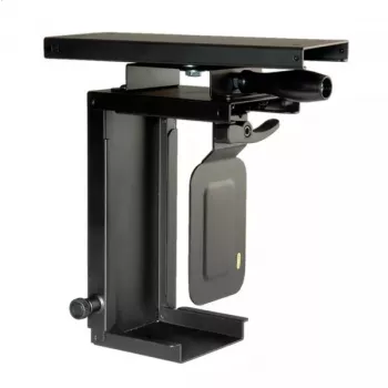 Soporte para CPU bajo el escritorio ROLINE Soporte para mini PC extensible con función giratoria negro