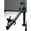 Brazo LCD triple VALUE con pinza de mesa negro — soporte de monitor para 3 pantallas, ajustable