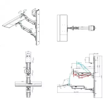 Estación de trabajo de montaje en pared VALUE Pneumatic
