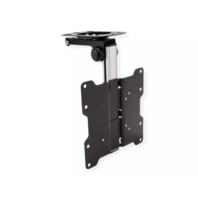Soporte de TV/peana VALUE 17.99.1186 para 43,2 cm a 94 cm (17 inch – 37 inch), VESA 75×75–200×200, inclinable 0–90°, orientable ±45°, 20 kg, negro