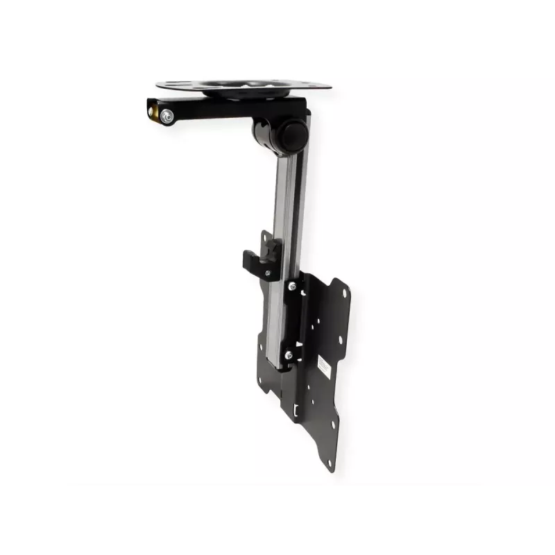 Soporte de TV/peana VALUE 17.99.1186 para 43,2 cm a 94 cm (17 inch – 37 inch), VESA 75×75–200×200, inclinable 0–90°, orientable ±45°, 20 kg, negro