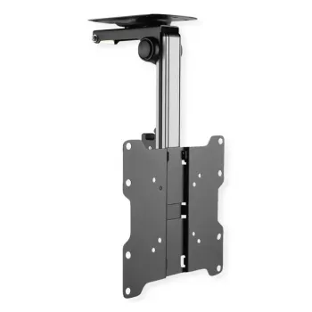 Soporte de TV/peana VALUE 17.99.1186 para 43,2 cm a 94 cm (17 inch – 37 inch), VESA 75×75–200×200, inclinable 0–90°, orientable ±45°, 20 kg, negro