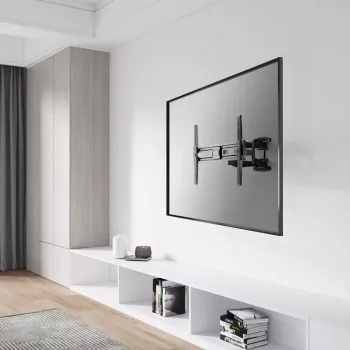 Soporte de pared para TV VALUE 17.99.1211 2,03 m 45 kg negro