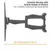 Soporte de pared para TV VALUE 17.99.1211 2,03 m 45 kg negro