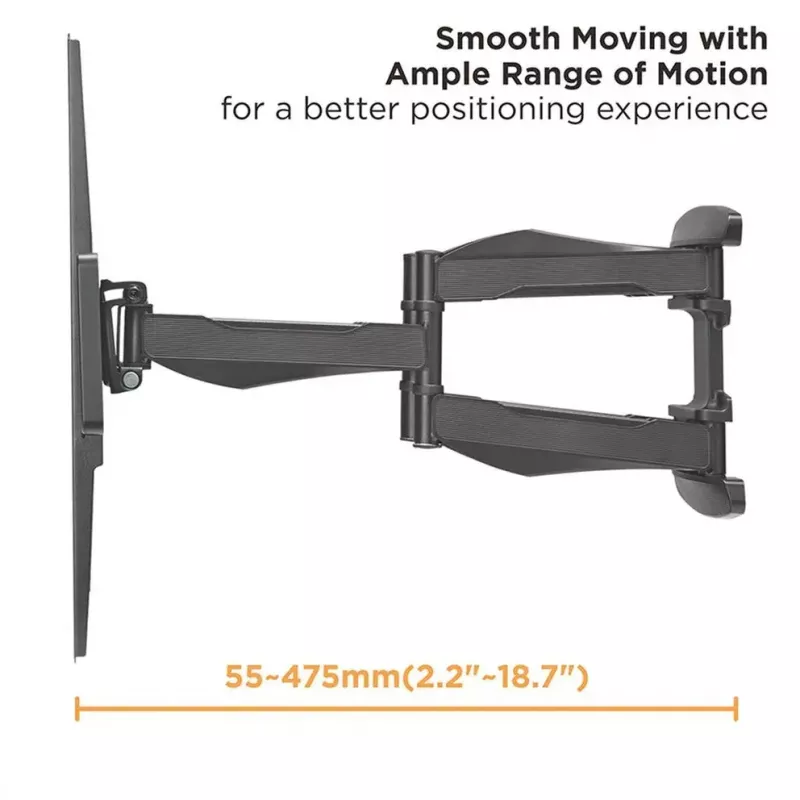 Soporte de pared para TV VALUE 17.99.1211 2,03 m 45 kg negro