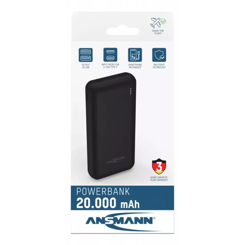 Batería portátil Ansmann PB212 20000 mAh
