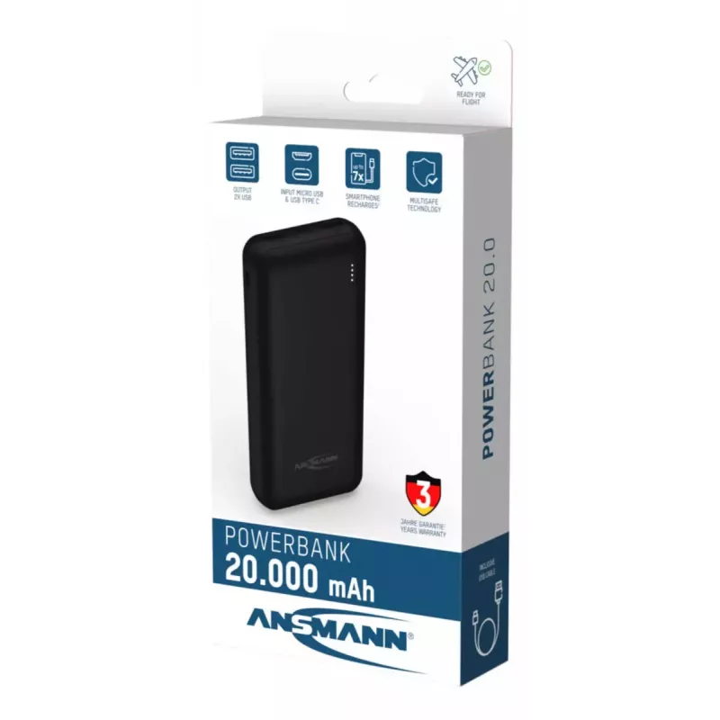 Batería portátil Ansmann PB212 20000 mAh