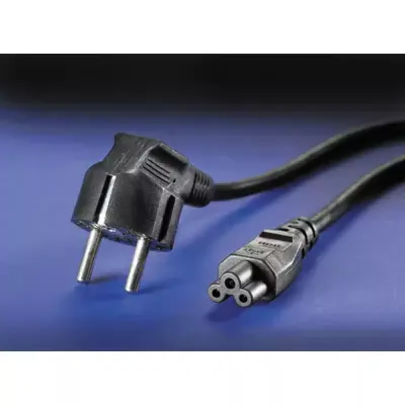 ROLINE 19.08.1028 cable de alimentación CEE 7/7 a conector de portátil C5, negro, 1,8 m