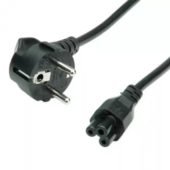 ROLINE 19.08.1028 cable de alimentación CEE 7/7 a conector de portátil C5, negro, 1,8 m
